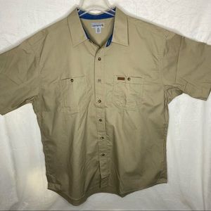 Carhartt short sleeve button up work shirt. Size 2X.
